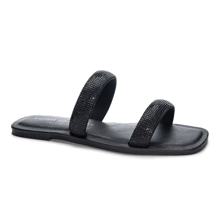 black dress sandals flat